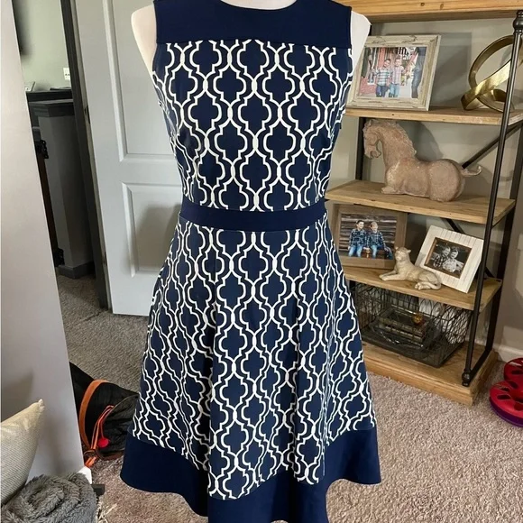 navy blue dress for baby girl Lands' End Women's Long Sleeve Linen Shirt Dress main image 0